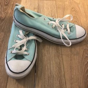 Converse low rise mint green - W sz. 10